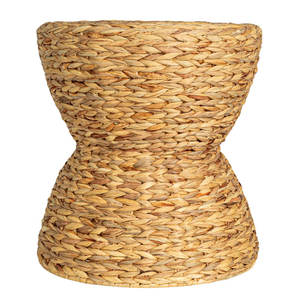 Tabouret sablier en jacinthe d'eau fabriqué à la main - Product Image 5