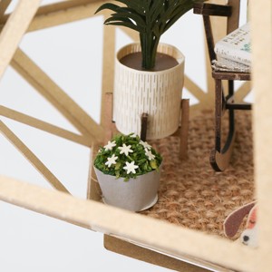 Kit miniature fait à la main Fantastique 4R Ornement suspendu Chien et chaise de palmier Design en papier traditionnel Tentures murales - Product Image 5