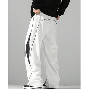 กางเกงคาร์โก้ทรงหลวมสำหรับผู้ชาย สไตล์สตรีทแวร์ กระเป๋าหลายช่อง รับสั่งทำ ปักลาย พิมพ์ลาย ผู้ผลิต OEM - Product Image 4