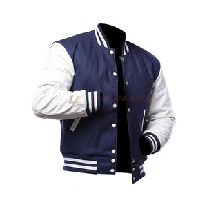 Comfortable Custom Made Stand Letterman <b>Jacket</b> <b>Men</b> <b>Long</b> Sleeves Contrast Color Breathable Eco-Friendly Winter <b>Jacket</b> - Product Image 6