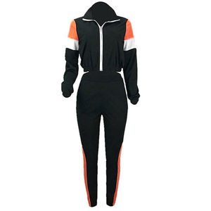 Conjunto Deportivo para Mujer, Chaqueta Cortavientos Ligera, Talla Grande, Sudadera con Cierre y Pantalones Jogger 100% Algodón - Product Image 5