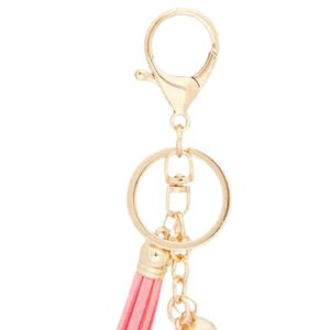 Llavero Acolchado Rosa para Mujer, Accesorio de Moda, Bonito Colgante Decorativo para Bolso, Regalo para Fiesta - Product Image 2