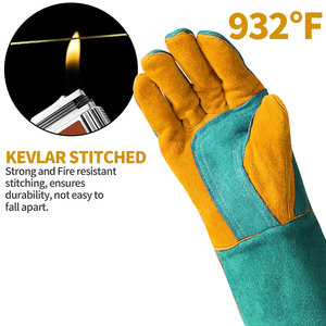 Comfortable Fit Safety Gloves Premium Quality Custom Cowhide Leather Made Touchscreen Safety Gloves - Product Image 5