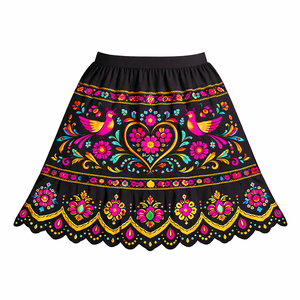 Robe d'été décontractée pour femme de haute qualité, en coton brodé à imprimés floraux hawaïens, longueur genou, taille empire - Product Image 6