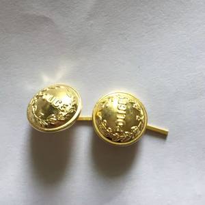 Custom Brass Metal Snap <b>Button</b> Round Shank <b>Button</b> Plated Garment Decor for Jeans Coat Cap - Product Image 2