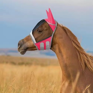 Adjustable Breathable Horse Fly <b>Mask</b> with Easy Use Ear Ridding Protection for Horse Riding Fly <b>Mask</b> Mesh <b>Eye</b> Covers - Product Image 4