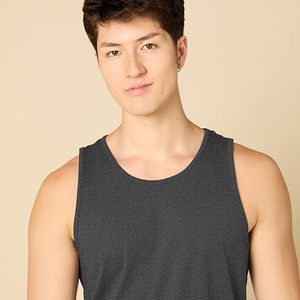 Men's Solid Color Cotton Sleeveless Tank Top O-Neck Knitted Casual Muscle <b>Vest</b> Plus Size - Product Image 2