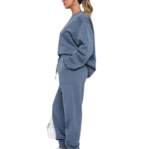 Conjunto Deportivo de Invierno para Mujer, Transpirable, con Logotipo Personalizado, Pantalones Deportivos, Sudadera con Cierre y Capucha, Estilo Urbano, Unisex - Product Image 4