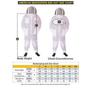 Beekeeping <b>Suit</b> Cotton Full Body Protection Breathable Work Coverall White Unisex with Mesh Hood - Product Image 6