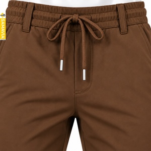 SAMAVIA Vêtements pour hommes Pantalon et survêtement marron décontractés avec taille élastique, cordon de serrage et poches latérales – Vente en gros Fabricant - Product Image 5