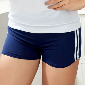 High Waisted <b>Silver</b> Canvas Women's Sexy Club Wear <b>Shorts</b> Drawcord Closure Loose Floral Print Breathable Cotton Blend Fabric - Product Image 3