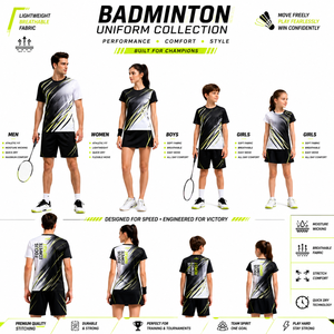 Colección de Uniformes de Tenis Personalizados, Sublimados, de Secado Rápido, Transpirables, Jersey de Manga Corta para Hombres, Mujeres, Niños y Niñas, Corte Regular, 100% - Product Image 1