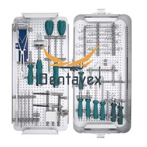 Instrumental Quirúrgico Ortopédico PUSM, Juego de Instrumentos para Tornillos de Bloqueo Cervicales Peek Cage, Cirugía Espinal, Acero Inoxidable, por Dentavex - Product Image 2