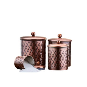 Handmade Pure Brass Kitchen <b>Storage</b> Canister with Lid Luxury Gold Matte Finish Food Grade Jar for Tea Sugar Spices Decorative - Product Image 5