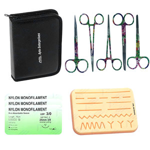 Medical Students Stainless Steel Medic Instrument-for <b>Suture</b> Training Manufacturer's Complete Surgical <b>Suture</b> Practice <b>Kit</b> - Product Image 1