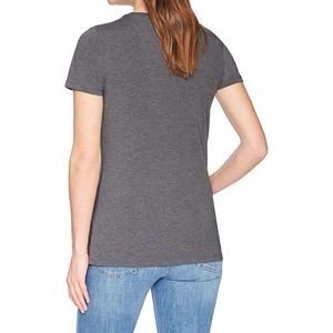 เสื้อยืดคอกลมผู้หญิง แขนครึ่งตัว บริการ OEM ODM เสื้อยืดผ้าฝ้าย - Product Image 4