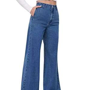 Jeans baggy personnalisés pour femmes, taille plus, style streetwear hip-hop, pantalon en denim à jambes larges - Product Image 1