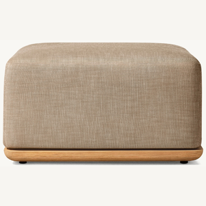 โซฟาออตโตมันไม้สักคุณภาพสูงสำหรับนั่งพักผ่อนภายในบ้านในสไตล์โมเดิร์นเรียบง่าย เหมาะสำหรับห้องนั่งเล่นในวิลล่า - Product Image 5