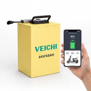VEICHI 高性能 2 年保修 2000 次循环 64V 45Ah 可充电锂离子电池组 电动自行车用磷酸铁锂电池 - Product Image 2