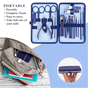 Professional OEM Leather Manicure Set Pedicure Care Tools New Rainbow <b>Nail</b> File Clippers Beauty Grooming <b>Kit</b> in Box Packaging - Product Image 6