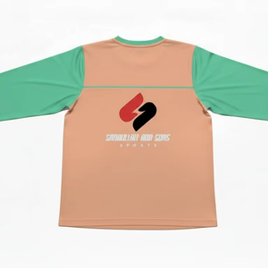 T-shirt de sport pour homme en maille, manches longues, écologique, anti-plis, anti-humidité, respirant, personnalisable OEM - Product Image 1
