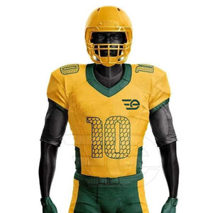 Uniforme de football américain à manches courtes, tenue d'entraînement athlétique légère personnalisée pour joueur d'équipe, pour hommes - Product Image 4
