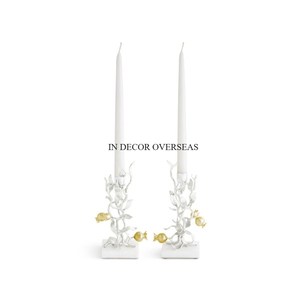 Ensemble de bougeoirs en bois de qualité supérieure, finition naturelle, décoration d'intérieur, design sculpté, 4 pièces, centre de table - Product Image 3