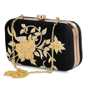 Pochette brodée haut de gamme, sac à main de créateur abordable pour femme, idéal pour les mariages, soirées et festivals - Product Image 1