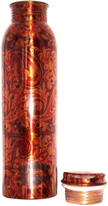 Botella de cobre de calidad premium con tapa a prueba de fugas para una vida saludable, botella de cobre puro ecológica para beber agua. - Product Image 5