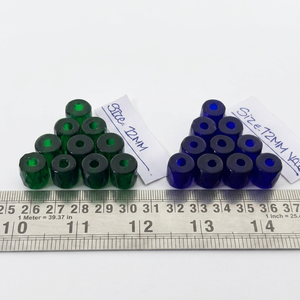 Perles de verre facettées, surfaces scintillantes, conifères artisanales pour la fabrication de bijoux, artisanat, accessoires ethniques, mode faite à la main - Product Image 1