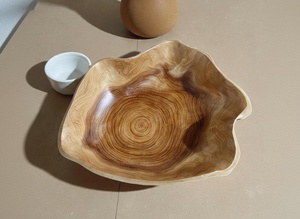 Cuenco elevado decorativo de madera de acacia para servir ensaladas y frutas, ideal para aperitivos y entretenimiento, modelo 2026 - Product Image 3