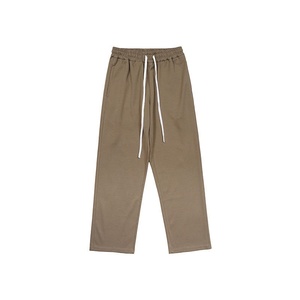 Men's Cotton Sweatpants Elastic Waist <b>Drawstring</b> Casual Loose Fit Breathable Autumn <b>Trousers</b> - Product Image 1