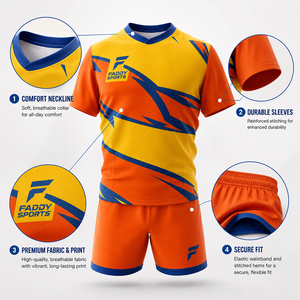 Ensemble de maillots de rugby sublimés avec logo personnalisé de haute qualité, respirant, uniforme de rugby professionnel pour hommes, vêtements de sport pour l'entraînement en équipe - Product Image 4