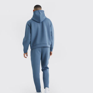 Conjuntos de Sudaderas y Pantalones Deportivos Holgados de Alta Calidad al por Mayor, Trajes Deportivos Personalizados, Conjuntos Deportivos de Algodón Lisos y Holgados - Product Image 4