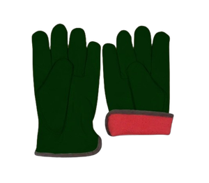 Premium Quality Thick Goat Grain Leather <b>Driver</b> Keystone Thumb Red Fleece Lined <b>Gloves</b> Leather Industrial Safety Cold Resistant - Product Image 6