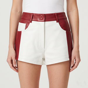 Shorts de Cuero a la Moda para Mujer, Shorts de Cuero de Cintura Alta para Mujer, Shorts de Cuero Femeninos con Bolsillos - Product Image 6