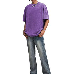 Vente flash - T-shirts surdimensionnés pour hommes avec logo personnalisé, manches courtes, respirants, 100% coton, écologiques, séchage rapide, haute qualité - Product Image 2