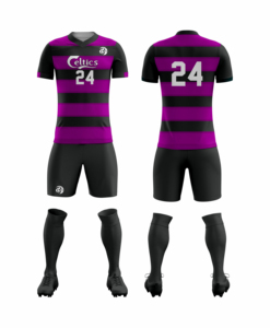 Conjunto de Uniforme de Fútbol Personalizado con Impresión por Transferencia de Calor, Transpirable, de Secado Rápido, Impermeable, 100% Poliéster, Camiseta y Pantalones Cortos para Hombre, para Uso en Equipo - Product Image 1