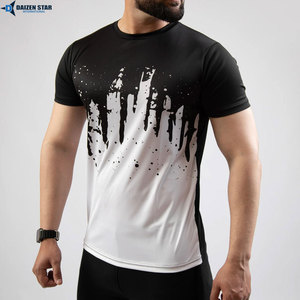 Factory Direct Custom Printed Silk Screen Knitted Polyester Sports <b>Tee</b> Quick Dry Eco-Friendly - Product Image 6
