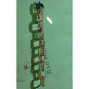 Cadena de eslabones de resina marrón, decoración para el hogar, adorno para colgar en la pared, cadenas de resina hechas a mano para sala de estar, accesorios de decoración de interiores - Product Image 1