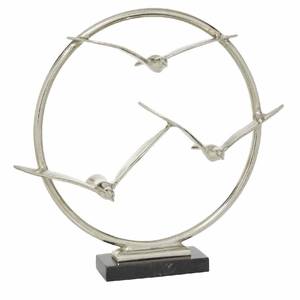 Hot Selling Modern Metal Ring Sculpture Set of 2 Contemporary Statues Decorative <b>Objects</b> for Home Decor in Wholesale Price - Product Image 4