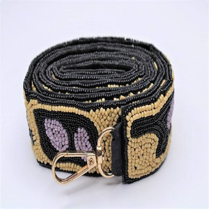 Women's <b>Cross</b> Body Handbag Canvas Lining <b>Chain</b> New Embroidered Beaded Straps Animal Print Decoration for Classic BY MULTI CRAFT - Product Image 1