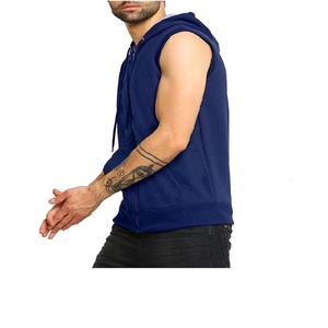 Nouvelle Arrivée Tenues de Sport Décontractées Grande Taille Automne Sweat à Capuche Sans Manches MOQ Pièces Homme - Product Image 2
