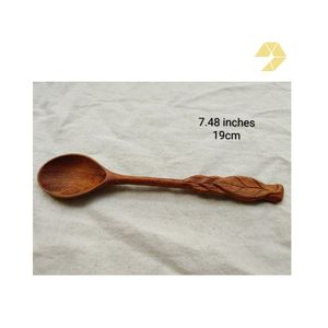 7-Piece Sustainable Acacia Wood Teaspoon 5.8 Inch Mini Spoons for Honey Jam Condiments Hand Wash Only <b>Kitchen</b> <b>Utensils</b> - Product Image 4