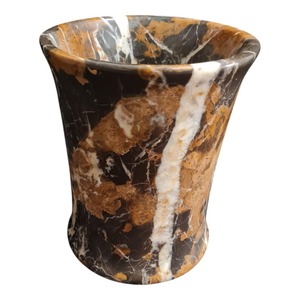 Juego de baño de mármol de lujo de seis piezas, dispensador de jabón rectangular, portacepillos de dientes, bandeja, fácil de limpiar - Product Image 5