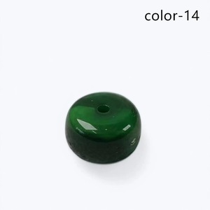 Kit de Manualidades ILAHI para Hacer Pulseras con Cuentas Redondas Facetadas de Resina Verde, Uttar Pradesh ICORB-14860 - Product Image 1