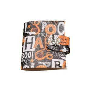 <b>Mini</b> Halloween Doodle Faux Leather Journal 4x3 Handmade Customizable Cute Printed <b>Notebook</b> <b>Mini</b> Halloween Doodle Faux Leather - Product Image 6
