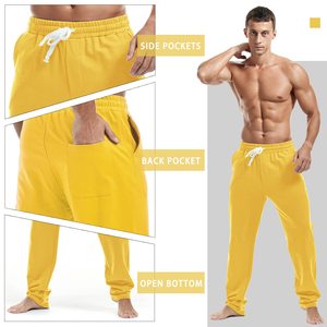 Men's Pants Casual Wear <b>Elastic</b> Mid Waist Lightweight Cotton Linen <b>Work</b> Men's <b>Trousers</b> Solid Color Straight Pattern Beached Look - Product Image 3