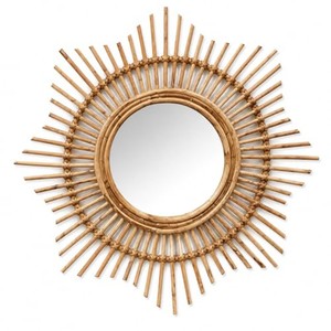 Handcrafted Pine Wood Sunburst <b>Mirror</b> | Wholesale Coastal Chic Wall Decor - Product Image 2