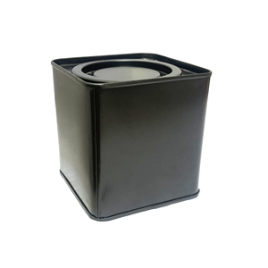 Black Square <b>Tin</b> Box Metal <b>Storage</b> Can 88mm x 88mm x 90mm Sliding Lid Gift Packaging Container for Cookies Candy Tea - Product Image 6